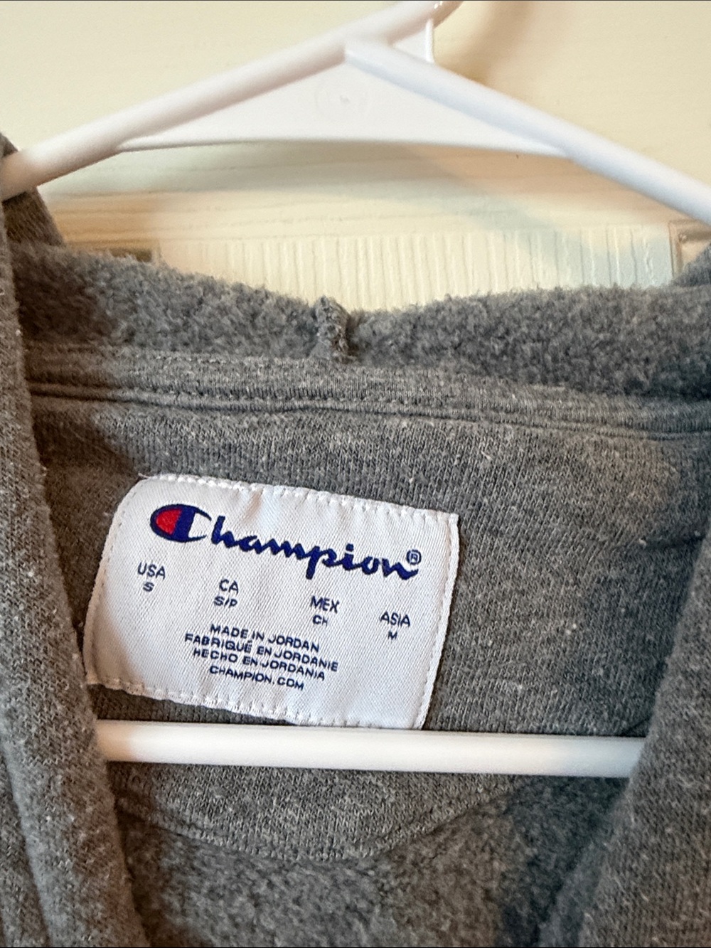 Champion Women's Gray Hoodie with Navy 'WINNIPESAUKEE' Chest Print - Picture 2 of 4